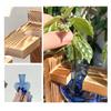 Plant Propagation Station Glass Vase with Wooden Frame Hydroponic Plant Terrarium Kit Love Bulb Vase for Indoor Plants Desktop Decor