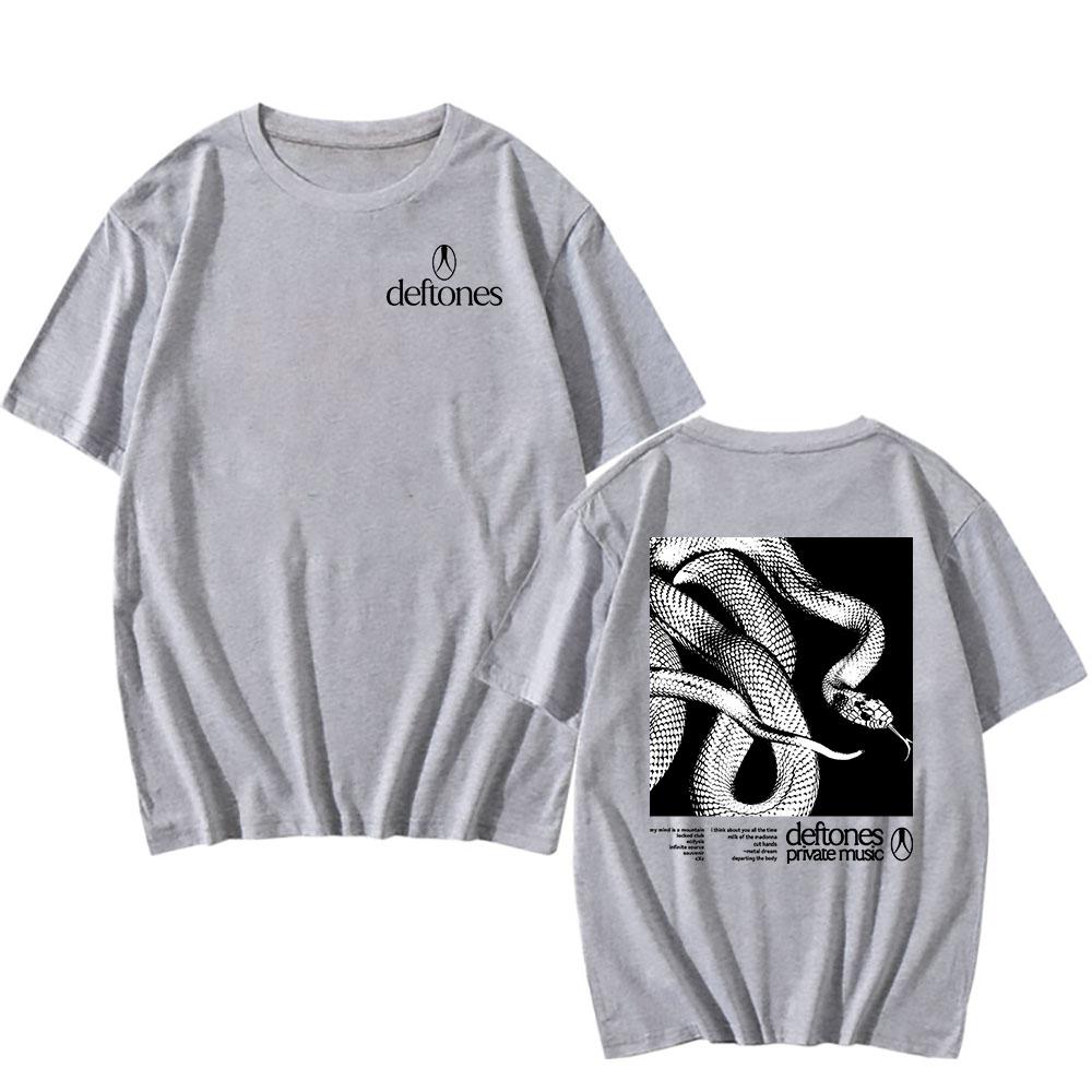 Deftones Snake Tee Private Music Album Druck T-Shirt Baumwolle Mode Kurzarm T-Shirts Damen Herren T-Shirt Unisex
