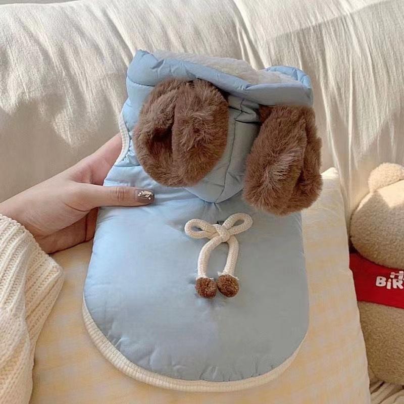 Winter Thickened Dog Warm Cotton Clothes Teddy Pomeranian Small Dog Schnauzer Bigbear Vip Pet Clothing