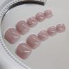 Nail art piece Simple French wearable nail removable toenail piece European and American toenail piece Atmospheric nail art patch
