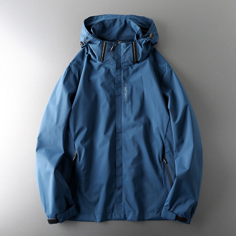 Niaojia Spring and Autumn Waterproof Export Men s Sports Shell Jacket Blue 5XL (185-200 jin)