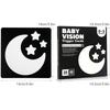 Non-Toxic 0-36M Baby Vision Stimulation Card Early Education Toy Newborn Visual Learning Book Black And White Contrast Card Montessori Toy