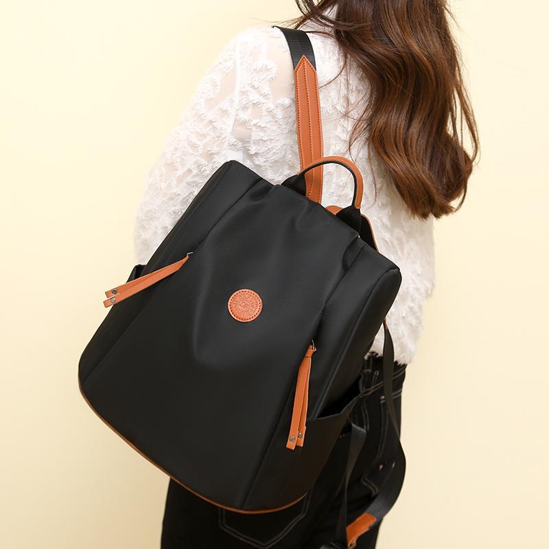 Women's Lightweight Nylon Backpack Travel Small Backpack Crossbody Bag