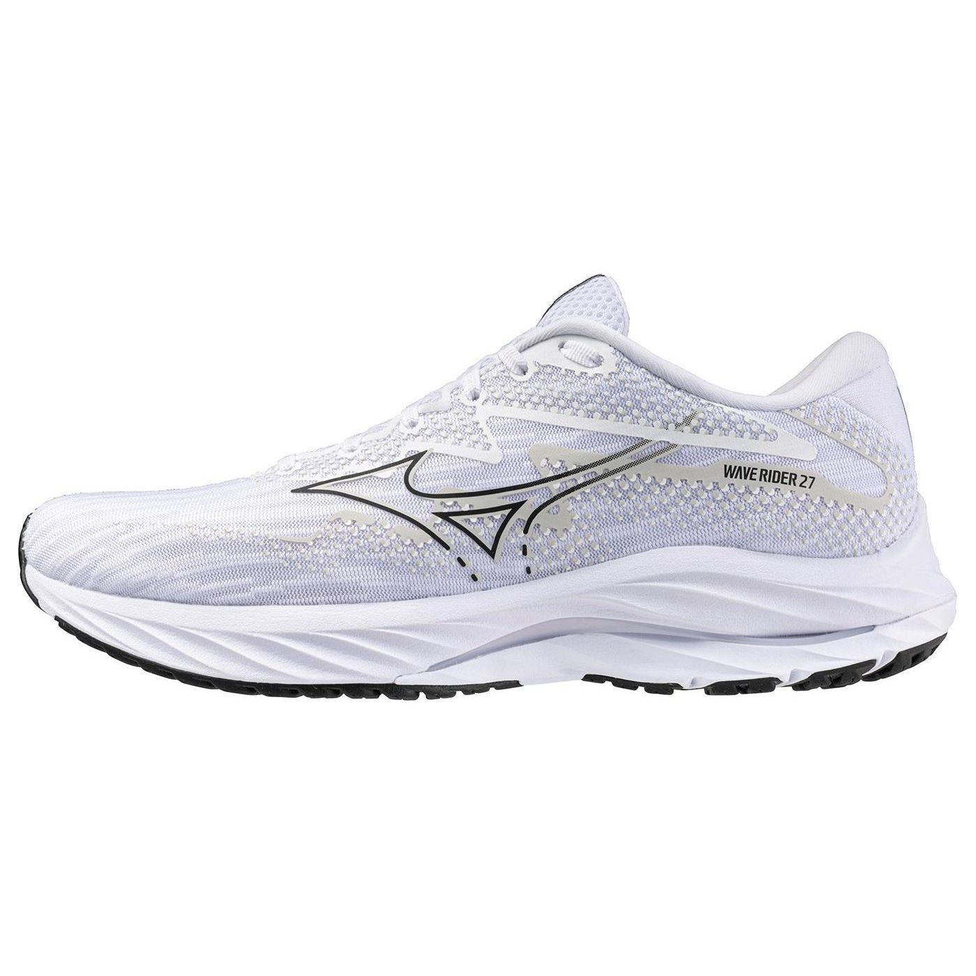 

Mizuno Wave Rider 27 Super Wide White Black Мужские кроссовки Nimbus-Cloud J1GC230458