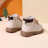 Autumn Baby Shoes Leather Boys Ankle Boots Soft Sole Zip Side  Toddler Kids Girls Boots 15-25