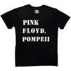 Pink Floyd Carbon T-Shirt: Pompeii Stencil (Black) OFFICIAL NEW