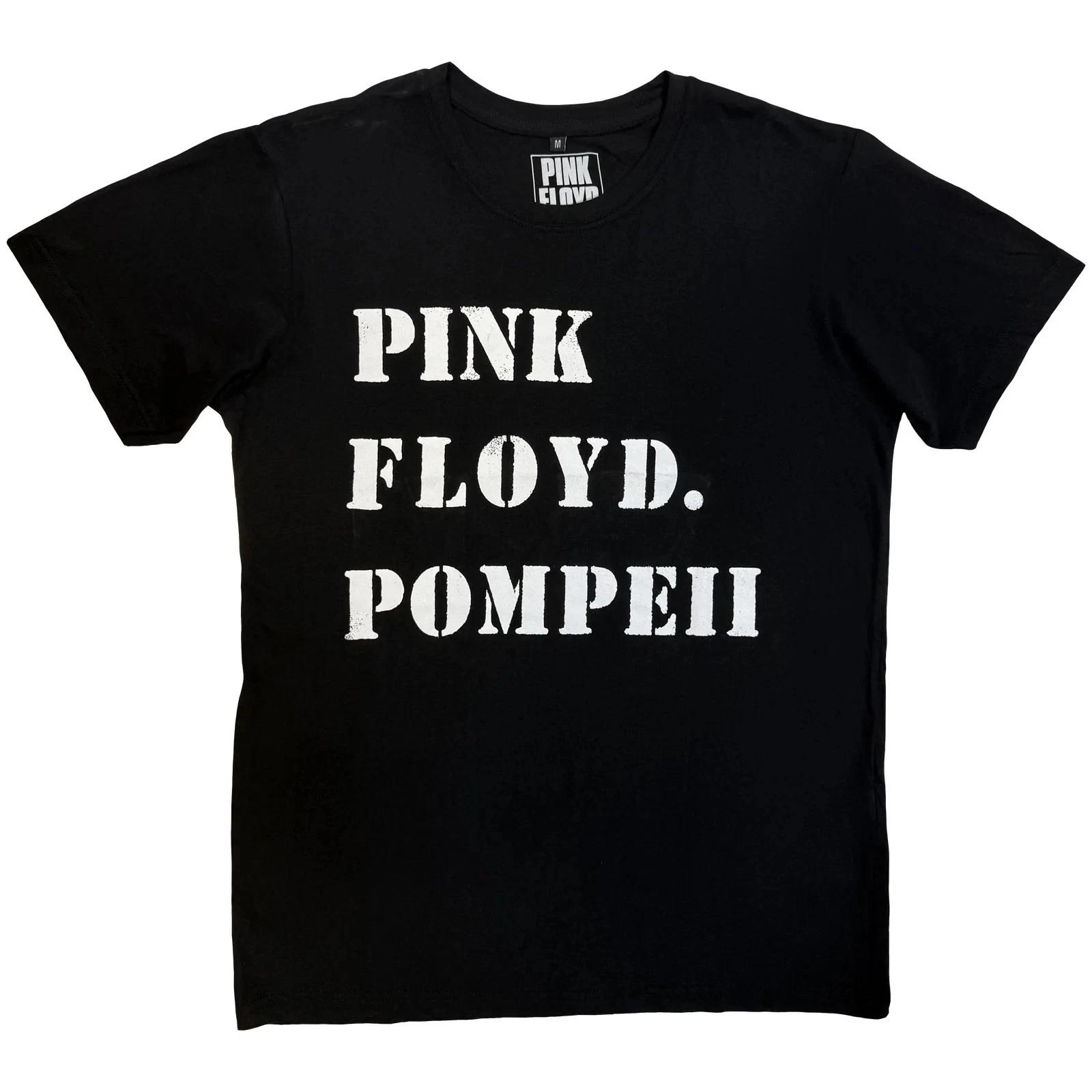 Pink Floyd Carbon T-Shirt: Pompeii Stencil (Black) OFFICIAL NEW S