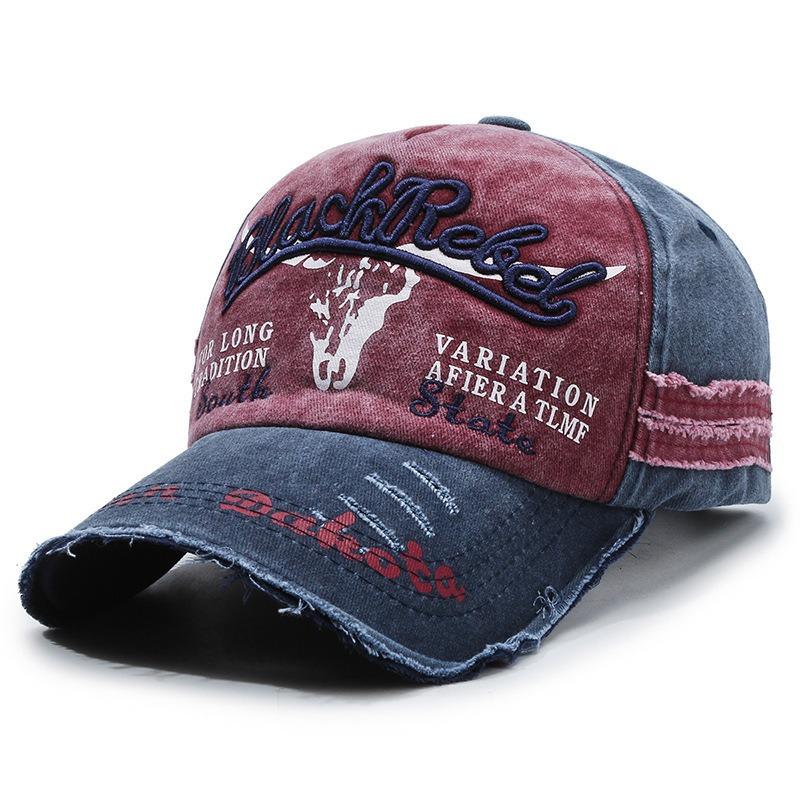 

New Cool Fashion Men Washed Cotton Baseball Cap Retro Four Seasons Male Outdoor Sport Cap Hat For Men Accessory Adjustable