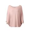 Plus Size Ladies 40-count Modal Batwing-sleeved Tshirt Short Sleeves Slimming Casual T-shirts Loose Tee Tops 13 Colors Japanese-style