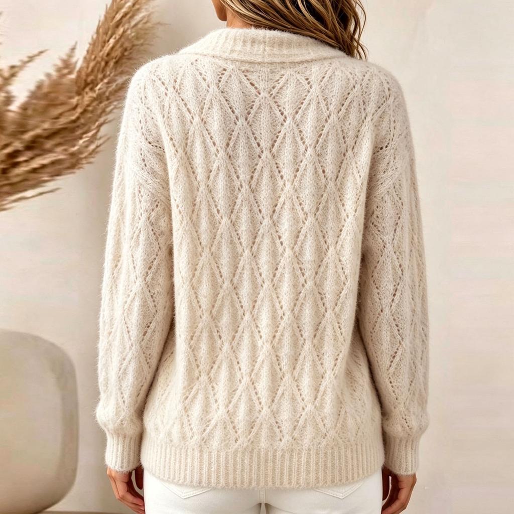 Women's Color Casual Long Sleeve Sweater Coat, Fashion Knit Outerwear for Fall Winter Everyday Wear