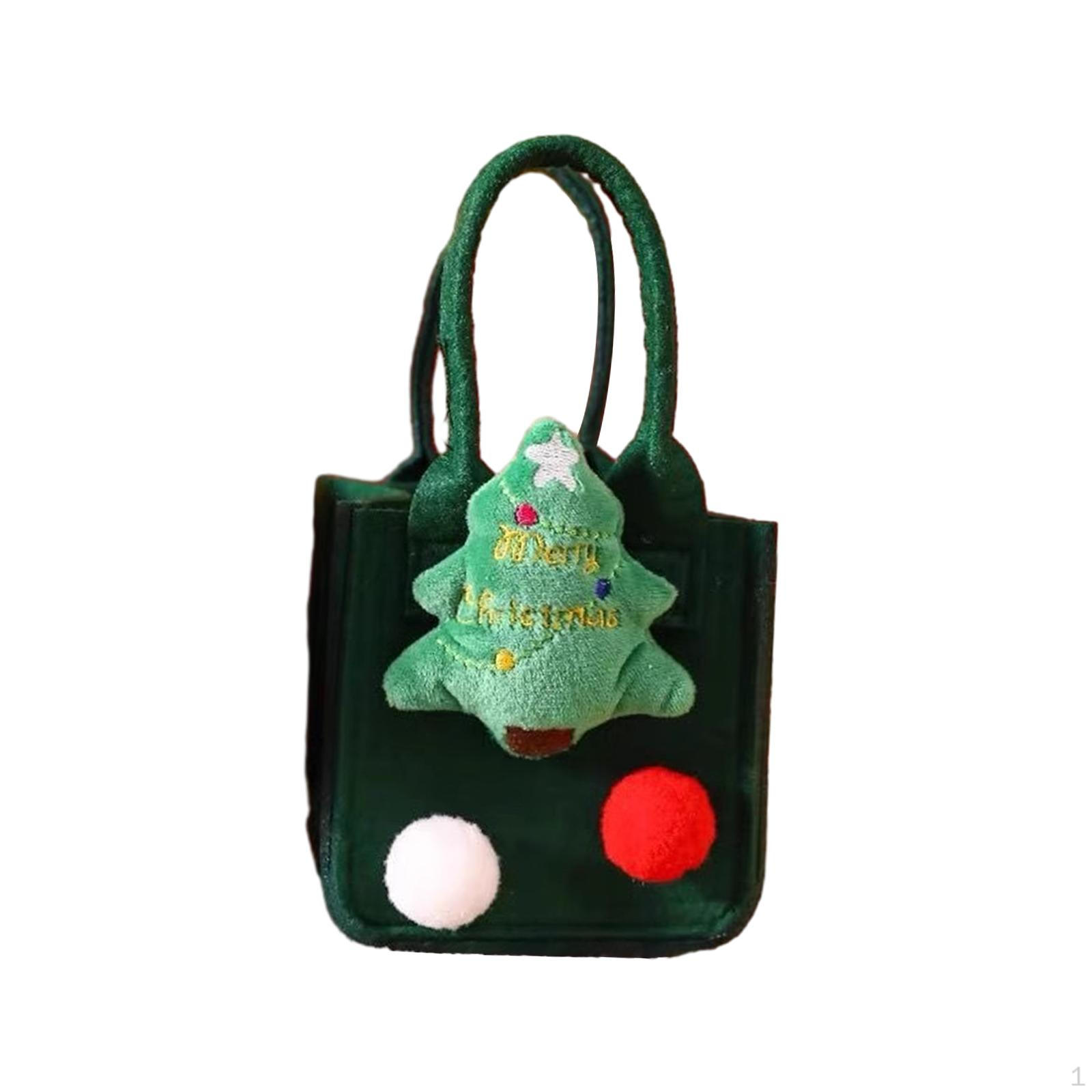 

Рождественский мешок для сладостей, легкий для мальчиков и девочек, для хранения подарков зелёный