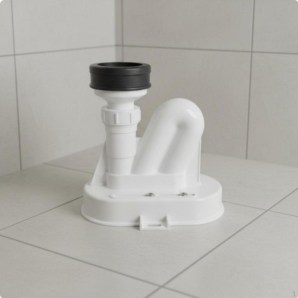 Urinal Drain Offset Connector Adjustable Design Waste Pipe Adapter Antiscent Barrier Plumbing