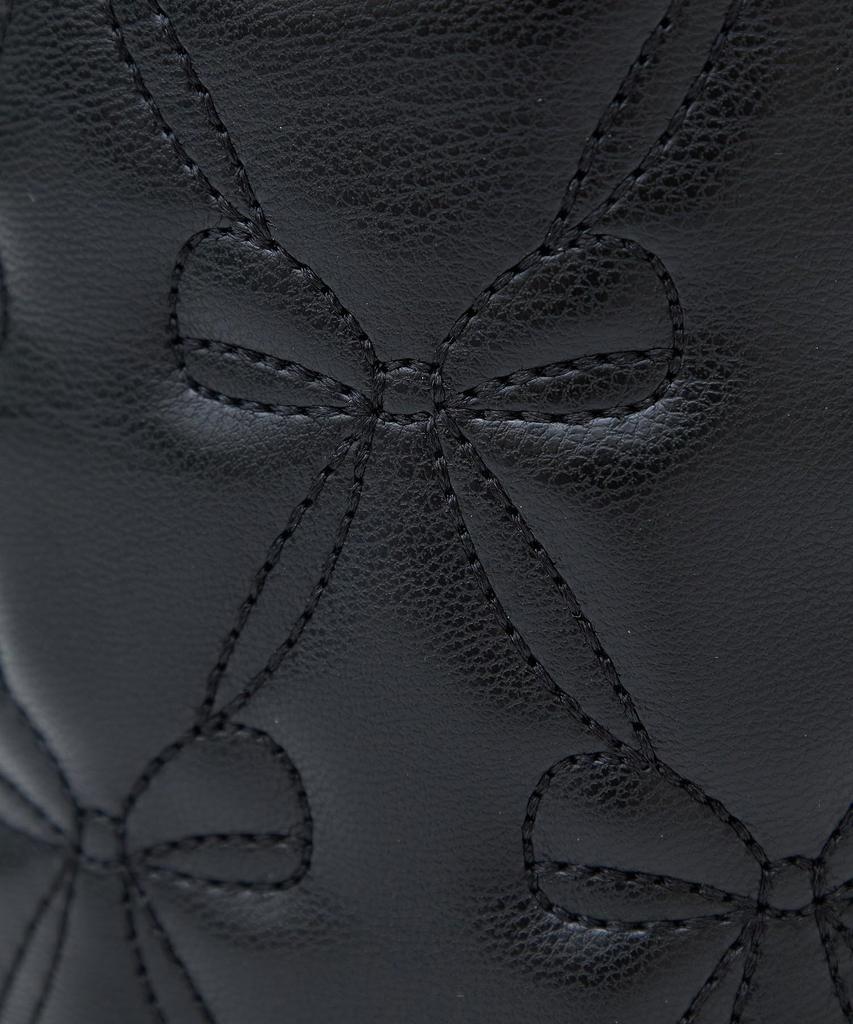 Maison de Fleur gesteppte Würfel-Umhängetasche mit Schleife, Damen, Rosa