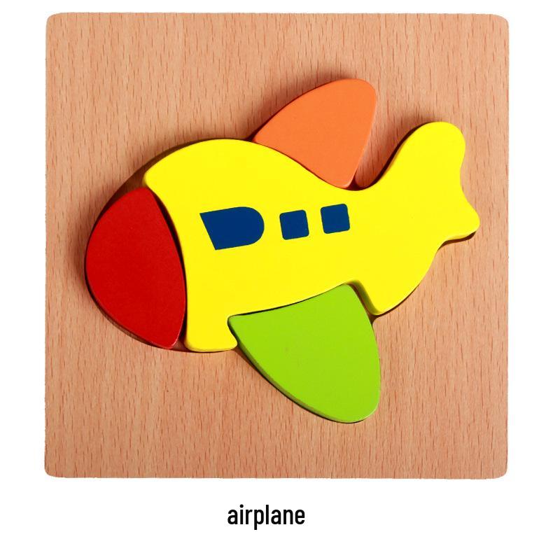 3D Cartoon Anime Hand-Grip Wooden Jigsaw Puzzle for Kids - Educational & Hot Selling