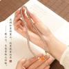 Natural Gray Agate Two-Circle Bracelet, Fashionable Pumpkin Versatile Temperament Bracelet, Amethyst Old Mountain Sandalwood New Chinese Style