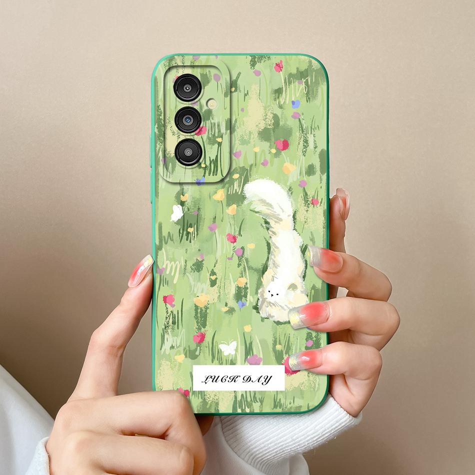 For Samsung A15 A14 Phone Case Hawaii Vacation Style Back Cover Liquid Silicone Camera Protector For Samsung A 15 Carcasa Capa