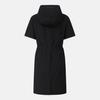 DESCENTE Women'S Woven Hooded Dress Black Sr322Pop71