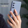 Magnetic Ring Holder Stand Case For Samsung Galaxy S21 Ultra S22 Plus Note 20 S20 FE S10 A51 A71 A50 Liquid Silicone Soft Cover