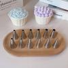 1A 12mm Heart-Shaped Writing Piping Tip for Cream Puffs and Cakes, 304 Stainless Steel