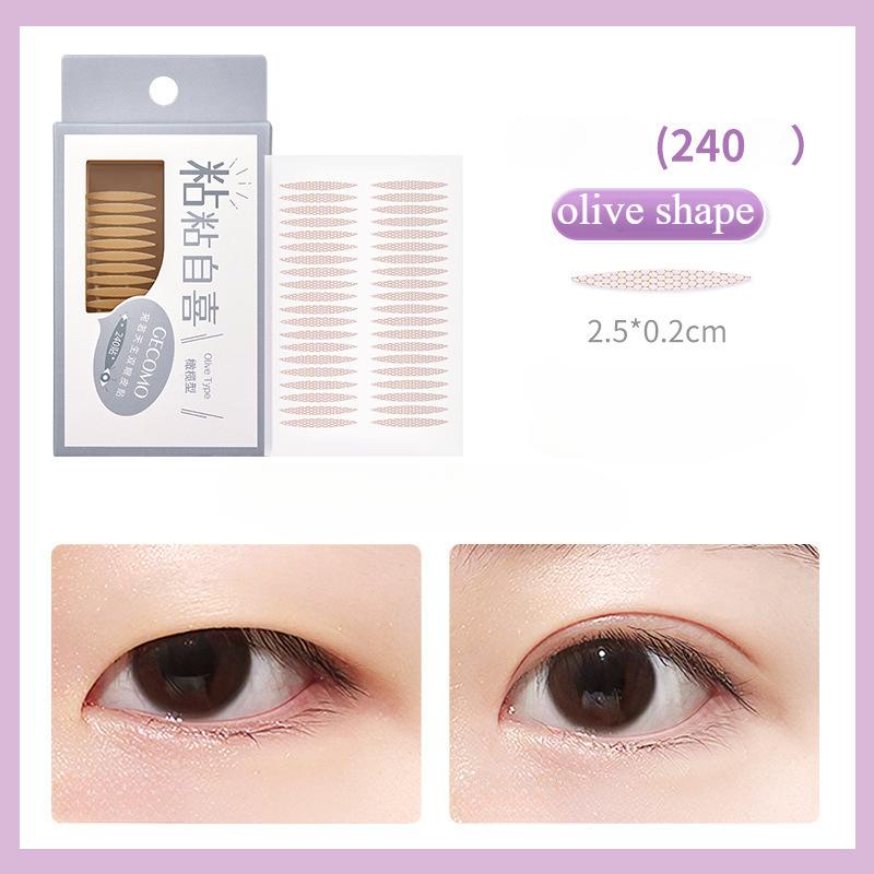 

240 штук невидимых наклеек для двойного века. Долгосрочное формирование. Мгновенное изменение формы глаз и стойкое формирование. olive shape