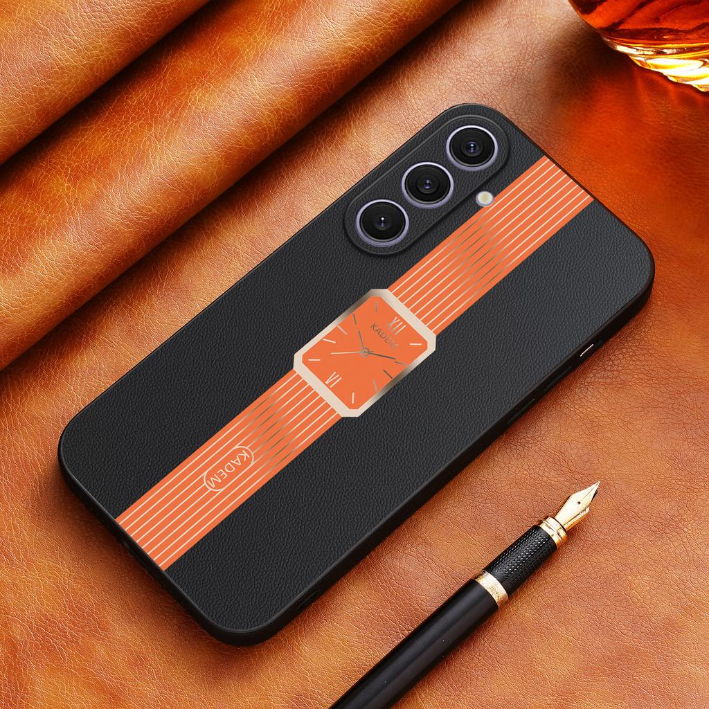 For Samsung Galaxy S25+ Case Leather+TPU+Acrylic Anti-Scratch Phone Cover