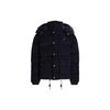 Polo FW22 Logo Embroidered Corduroy Detachable Hood Down Jacket Men Jacket Blue MNPOOTW16020891-410