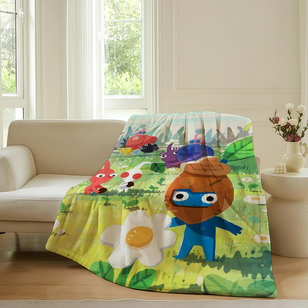 Cute game S Slime D Dragon Q Quest Blanket For Sofa Office Bed Plane Travel Sleep Read Relax Camping Soft And Warm