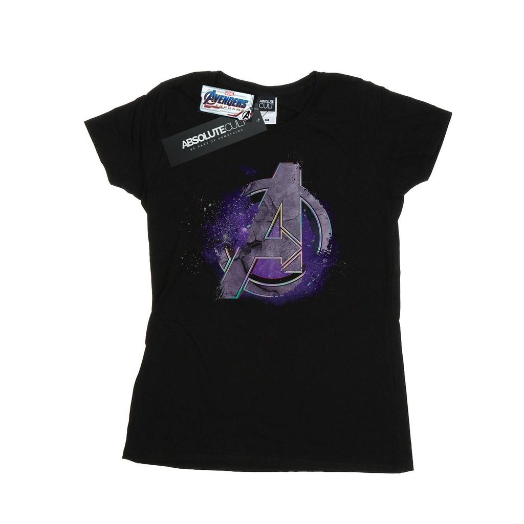 Marvel Womens/Ladies Avengers Endgame Space Logo Cotton T-Shirt
