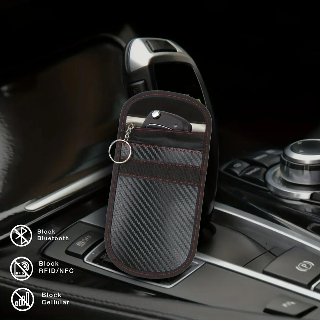 Car Key Signal Shielding Bag Anti-theft Key Bag RFID Electromagnetic Shielding Key Bag To Prevent Credit Card Demagnetization