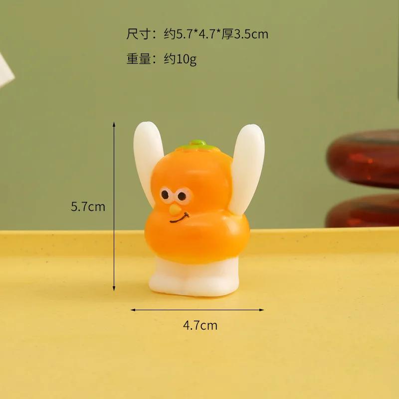 Ins Cartoon Fruit Anti-fall Card Message Interesting Ornament Card Base Desk Creative Small Animal Desktop Decoration 2025 New