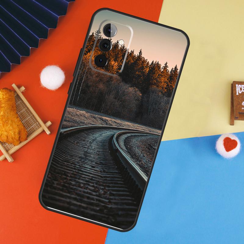 Train Rail Sunlight Case For Samsung Galaxy A54 A34 A14 A55 A35 A33 A53 A13 A23 A17 A06 A16 A56 A36 A52 A32 A15
