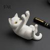 Universal Phone Stand 3D Printed Cat Holder, Lying Kitten Mobile Stand, Desktop Tablet Figurine for Home Office Desk Decor, Gift Lovers Cell
