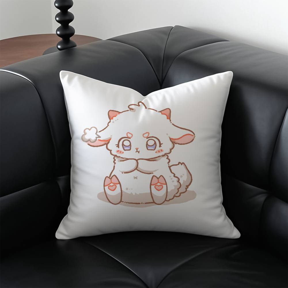 Cute Cure Animal Angry Pillow Case Anti-dustmite Pillowcase Invisible zipper silky short plush Sofa cushion cover