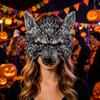 Wolf Costume Mask 3D Head Mask, High Elastic Lightweight Comfortable Werewolf Soft with Adjustable Strap for Halloween Cosplay Party Photo Props