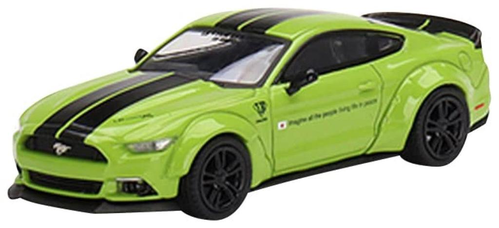 TrueScale Miniatures MINI GT 164 LBWORKS Ford Mustang Grabber Lime (Left-hand drive) Finished product MGT00426-L