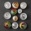 Lid Candy Container Crystal Cleansing Glass Jewelry Box Crystals Degaussing Bowl  Room Decoration