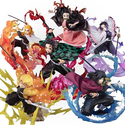 Anime Demon Slayer Action Figure Kamado Tanjirou Nezuko Hinokami Kagura Collectile Figurine Toys Model Decor Children Gift