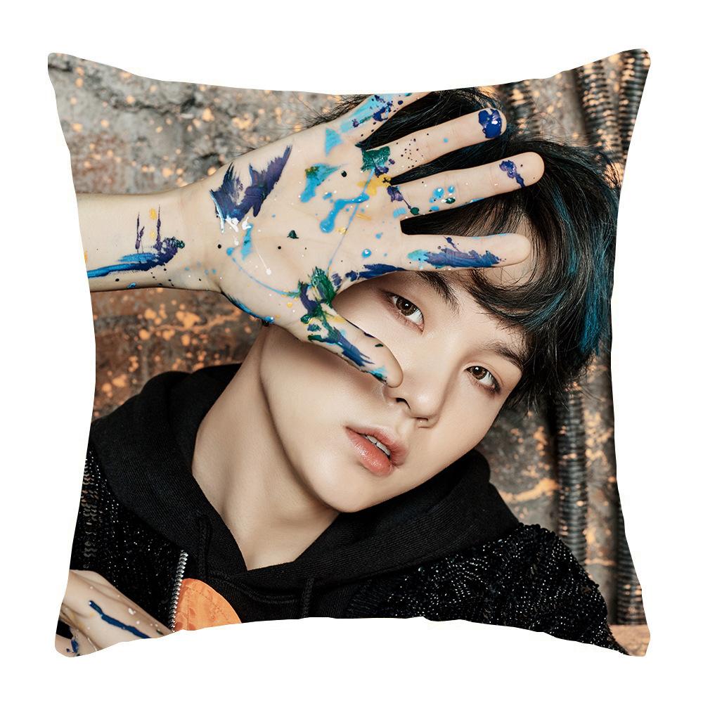 Of The Soul 7 Print Pillow Case Decorative Kpop Bangtan Boys Cover Cushion