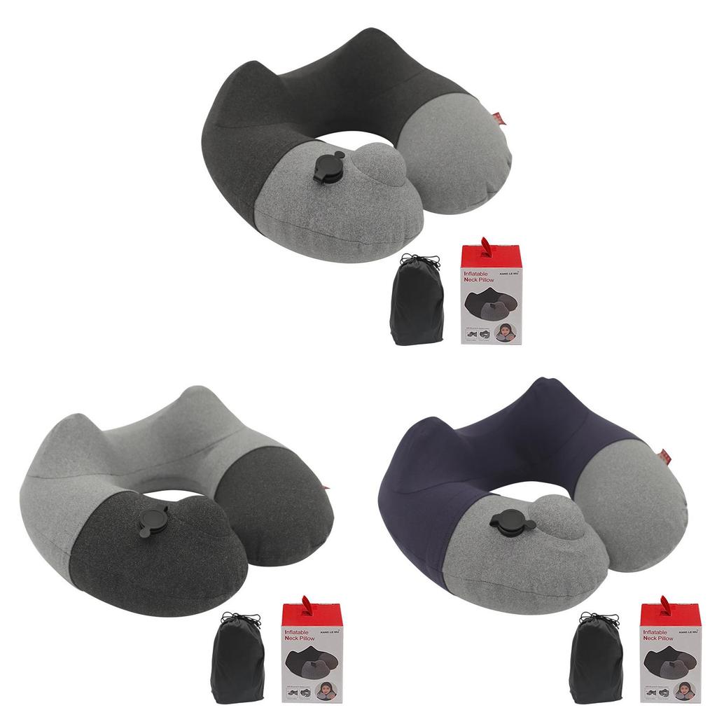 Modern Ushaped Cervical Pillow With Pvc Filling For Travel And Home Use