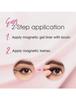 False Eyelashes - Ardell - DEMI WISPIES - Quick Application - Gel Eyeliner - Brush Included