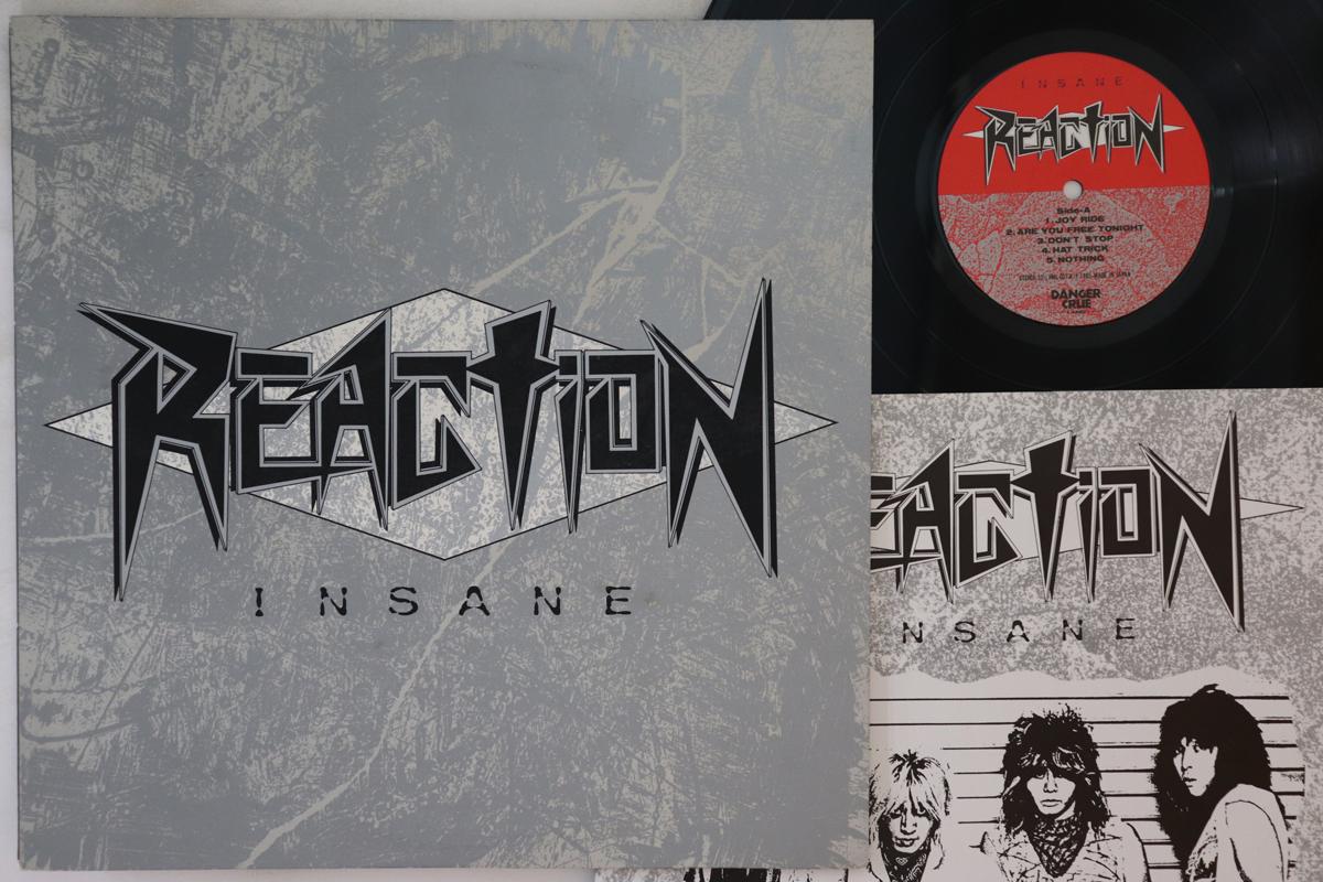 

LP Record REACTION - Insane HML001 DANGER CRUE 1985 Japan Japanese Pop/Rock