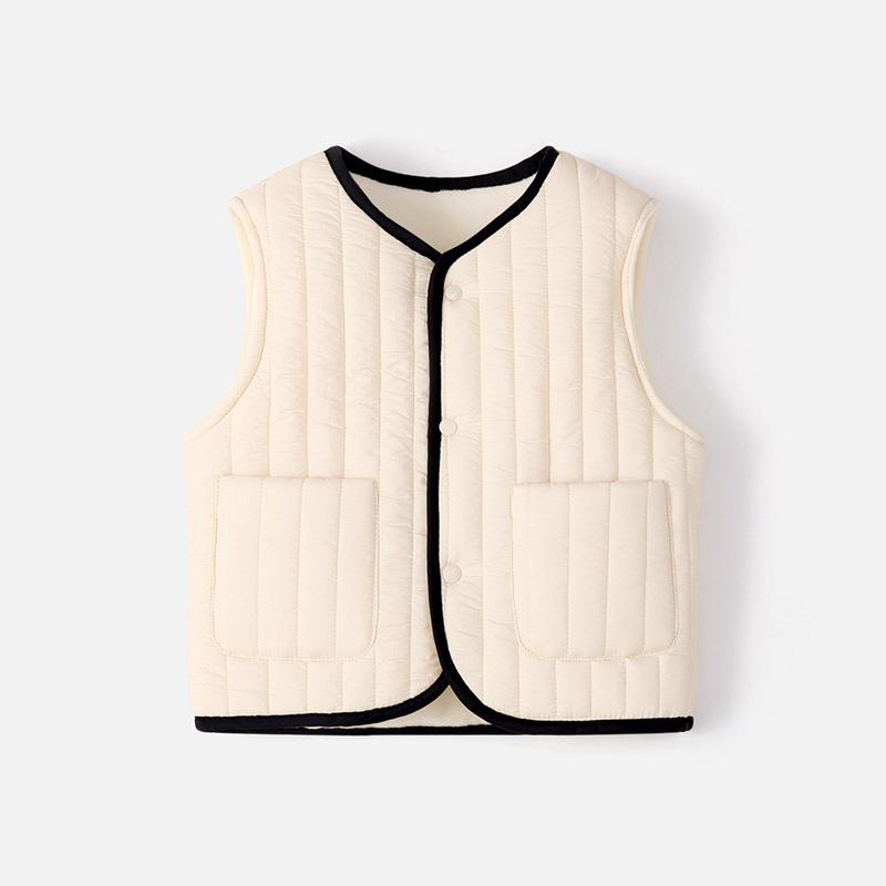 Kids' Warm Cotton-Padded Vest – Versatile Outerwear for Boys and Girls