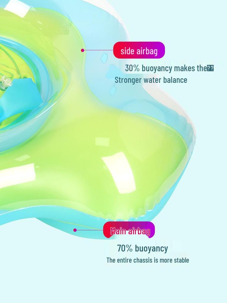 Anti-Flip Baby Swimming Ring: Armpit Floater for 0-3 Year Olds