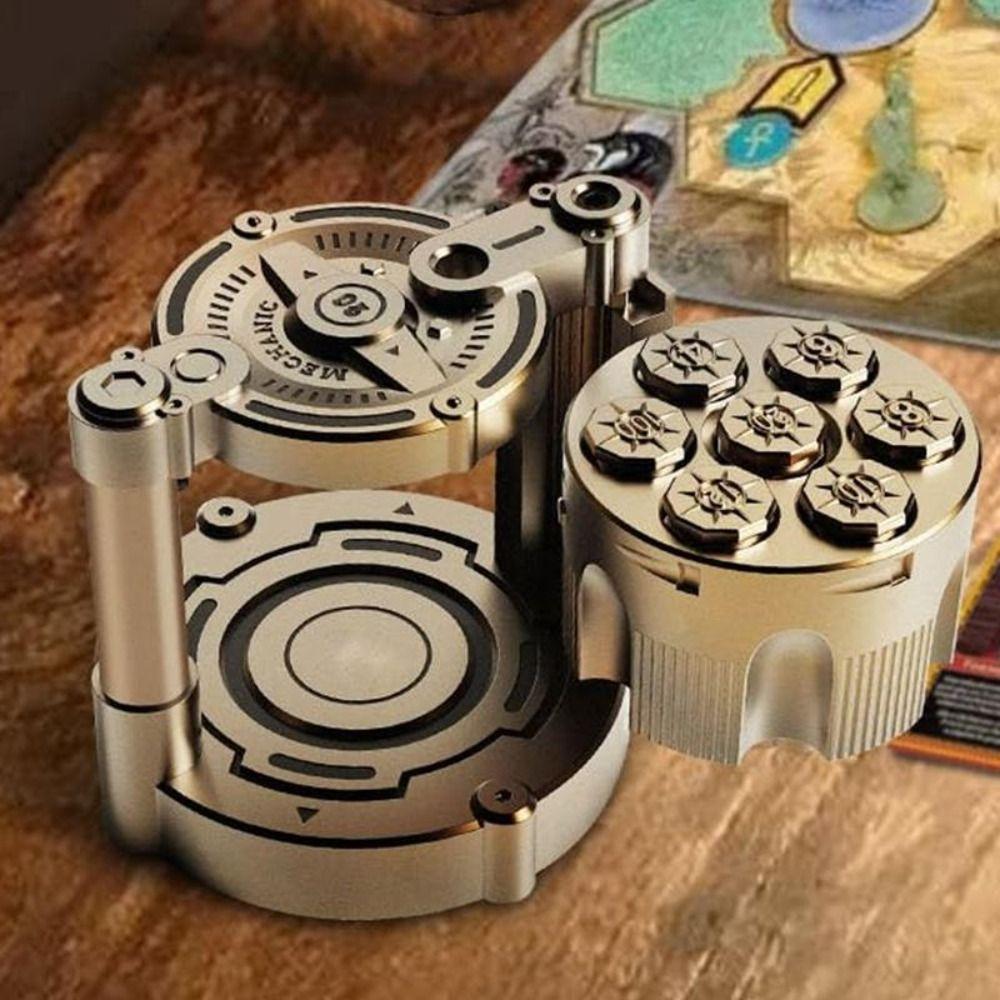 

7 Metal Dice Fingertip Toy Safety Lock Design Tabletop Games Portable Novel Toy Party