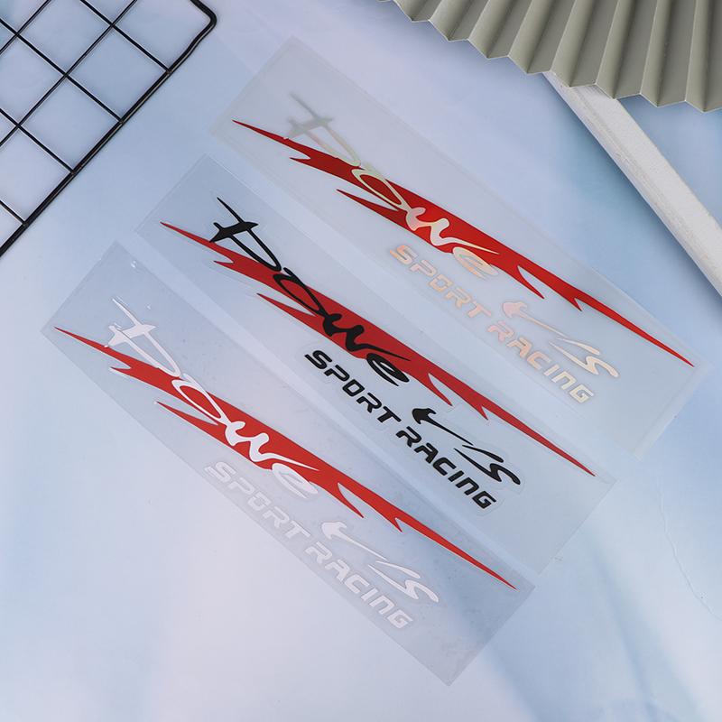 30X5.5Cm Naklejka na samochód Racing Development Stylowa naklejka sportowa Power'S Racing Development Odblaskowa wodoodporna naklejka na samochód