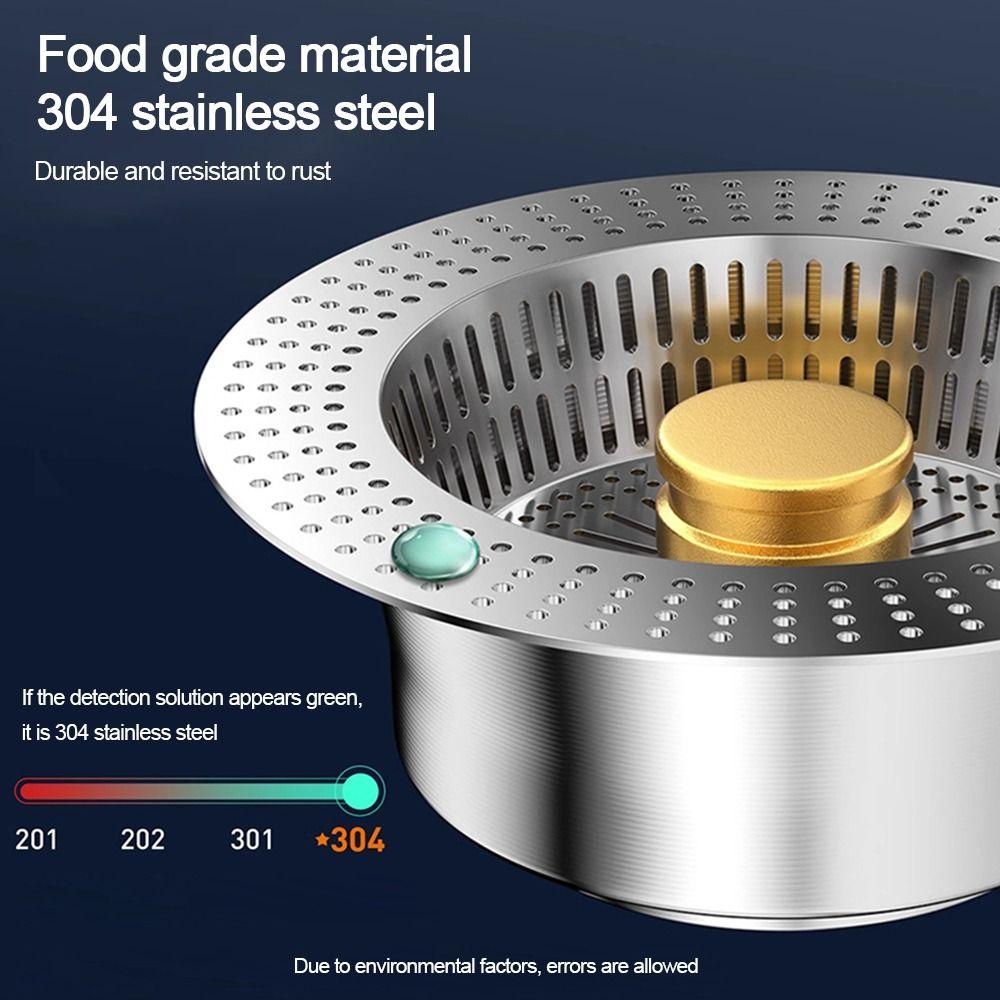 Anti-Clogging Kitchen Sink Drain Strainer 3 In 1 Sink Strainer Upgraded Sink Stopper  for Kitchen