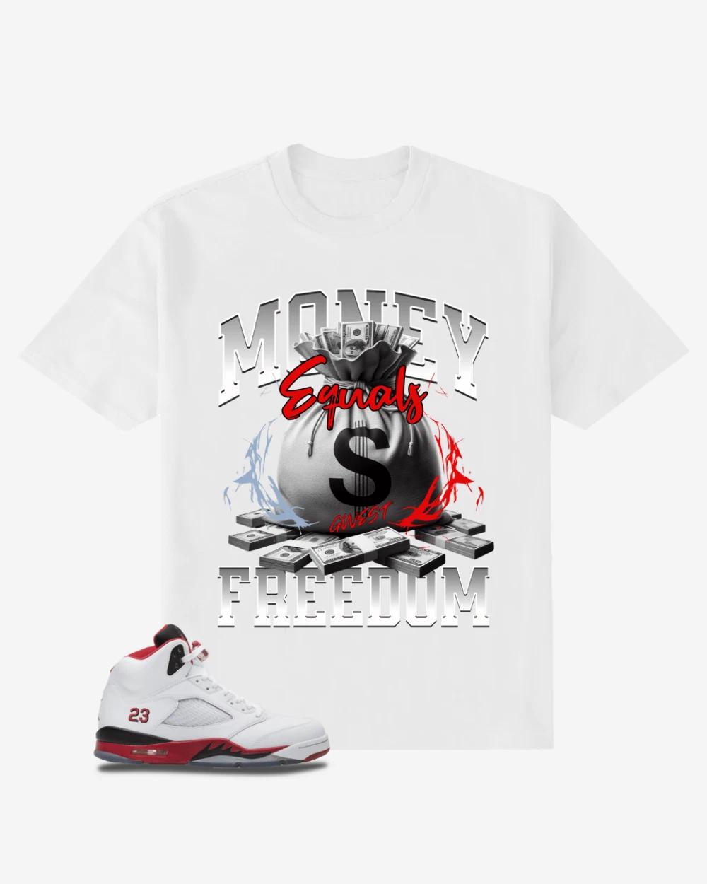 Money Equals Freedom Oversized T-Shirt 4XL