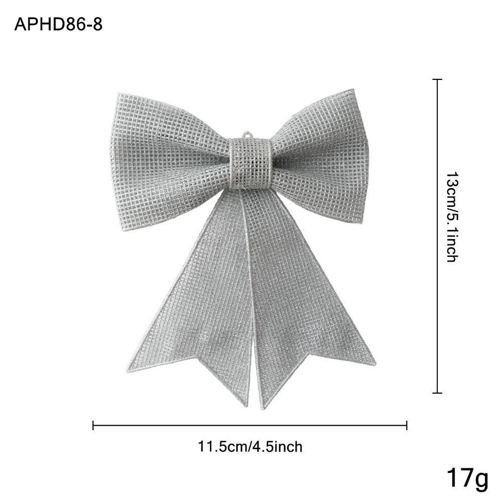 Plastic Christmas Bow Ornament Bow Shaped Holiday Bow Decoration Window Display