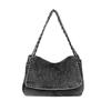 Large Capacity Denim Chain Bag Women's Summer High-end Sense Simple New Portable Tote Bag Armpit Bag Handbag