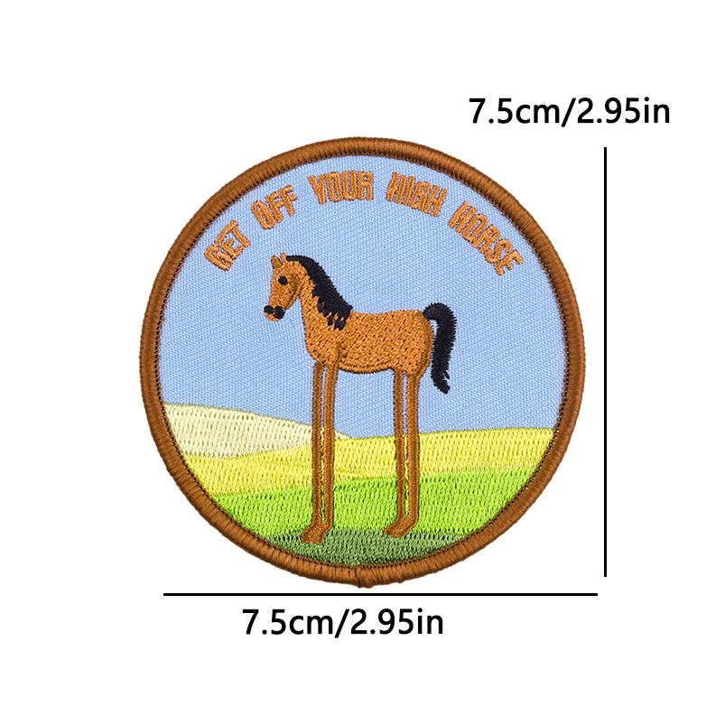 West Cowboys Iron On Patches For Clothing thermoadhesive Patches For Clothes Mushroom Embroidery Patches For Hat/Jeans DIY Badge